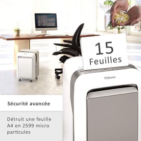 Destructeur Fellowes Powershred® LX211 — Sécurité P-5 · 23 L · 15 feuilles/passage — image 6