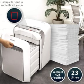 Destructeur Fellowes Powershred® LX211 — Sécurité P-5 · 23 L · 15 feuilles/passage — image 7