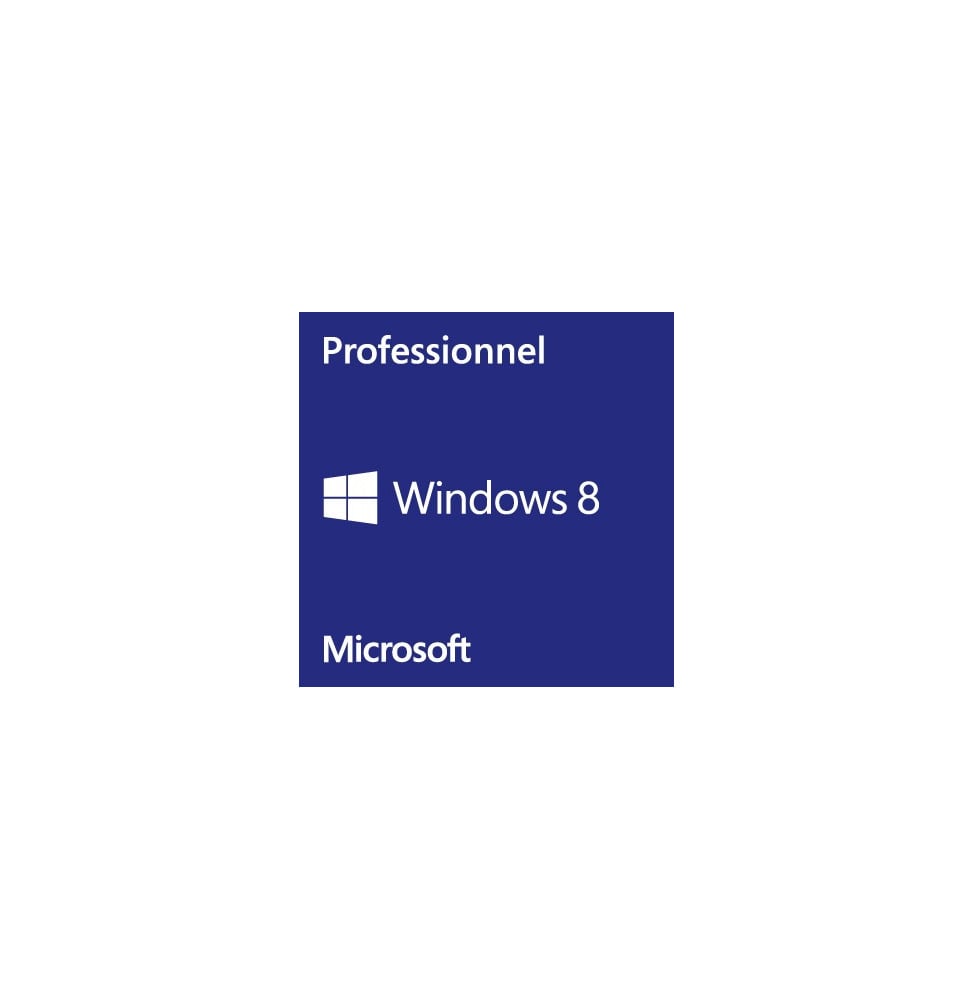 Microsoft Windows 8 Pro Français 32 bits - OEM (FQC-05923) prix Maroc