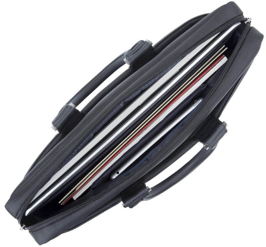Sacoche Rivacase noire Narita 8135 pour ordinateurs portables 15,6" (8135 Black)