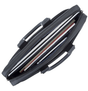 Sacoche Rivacase noire Narita 8135 pour ordinateurs portables 15,6" (8135 Black)