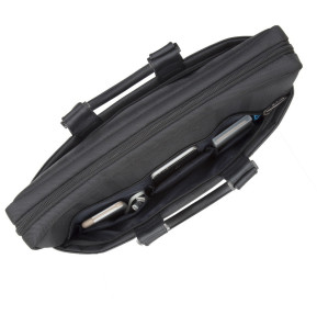 Sacoche Rivacase noire Narita 8135 pour ordinateurs portables 15,6" (8135 Black)