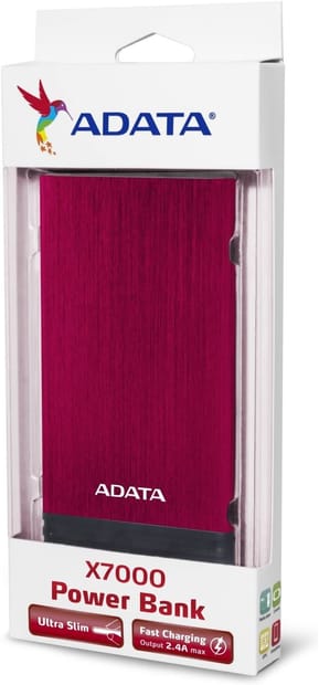 Banque d'alimentation ADATA X7000 Rouge - Powerbank de 7000 mAh (AX_7000) — image 2