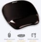 Tapis de souris - Repose-poignets Gel Crystal™ Noir (F9112101)