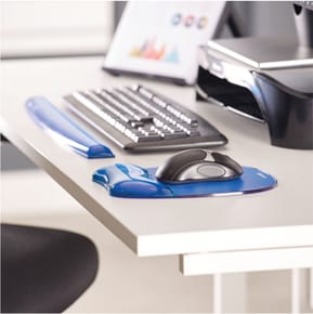 Repose-poignets clavier Fellowes Gel Crystal™ Bleu (9113709) — image 5