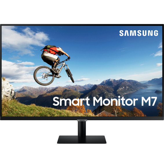 Écran intelligent Samsung 32 " avec connectivité mobile et résolution UHD (LS32AM700UMXZN)