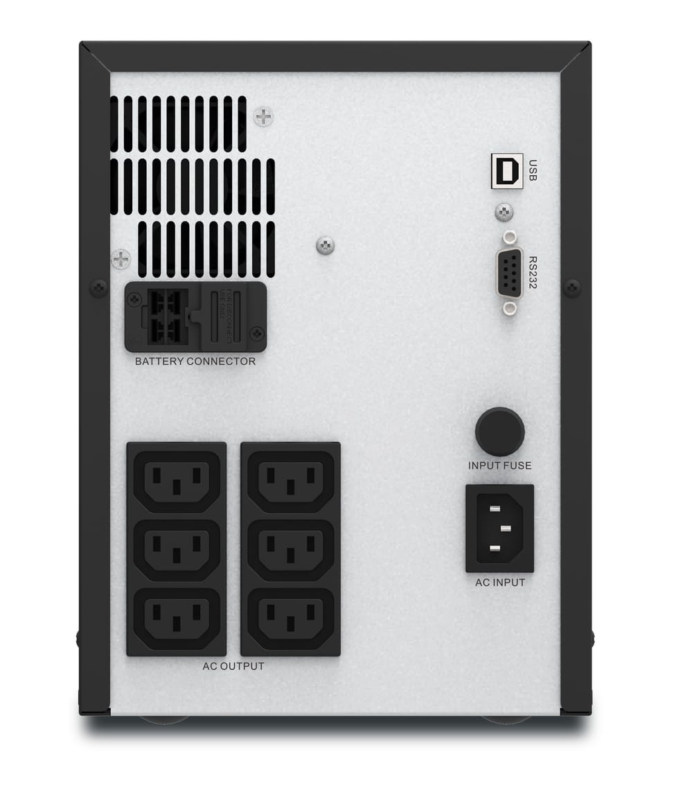 جهاز UPS تفاعلي خطي (Line-interactive) APC Easy UPS SMV SMV2000AI - 1400 W / 2000 VA - 6 مقابس C13 — صورة 2