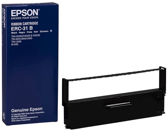 Epson Ruban ERC-31B Noir TM-U590 / 930 / 950 / TM-H5000 (C43S015369)