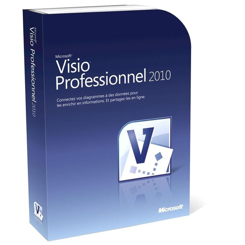 Microsoft Visio Professionnel 2010 DVD en Français 32-bit/x64 (D87-04396) — image 1