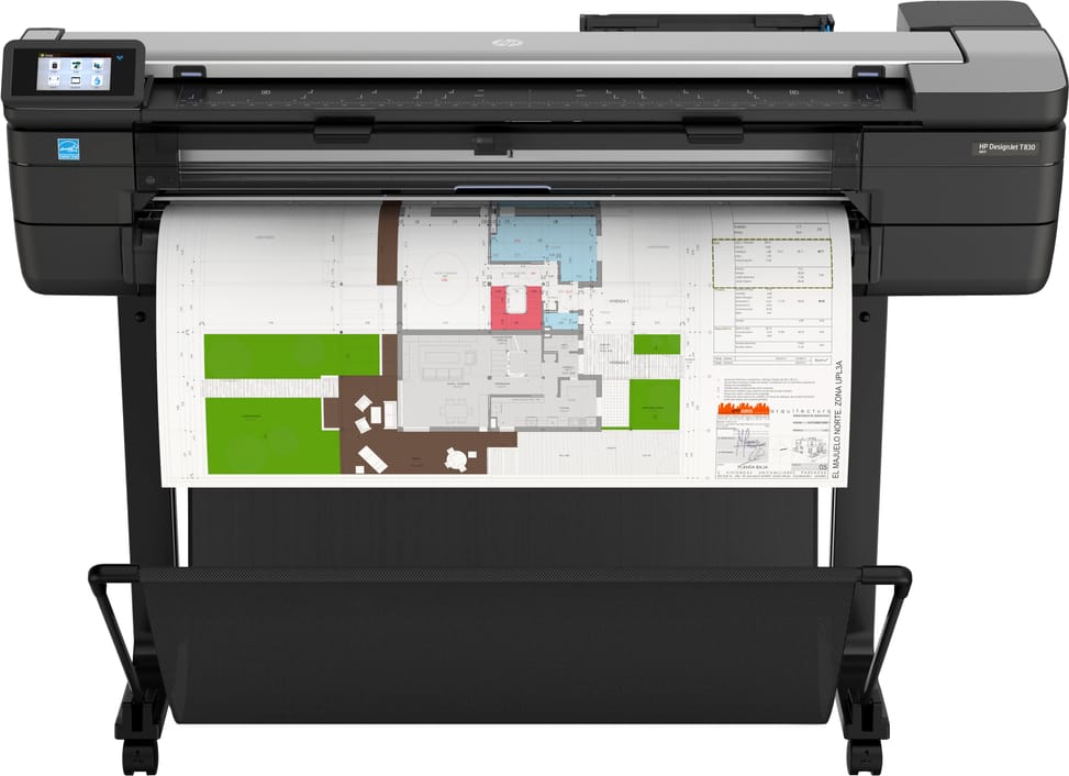 جهاز بلوتر متعدد الوظائف HP DesignJet T830 مقاس 36 بوصة (F9A30D) — صورة 1