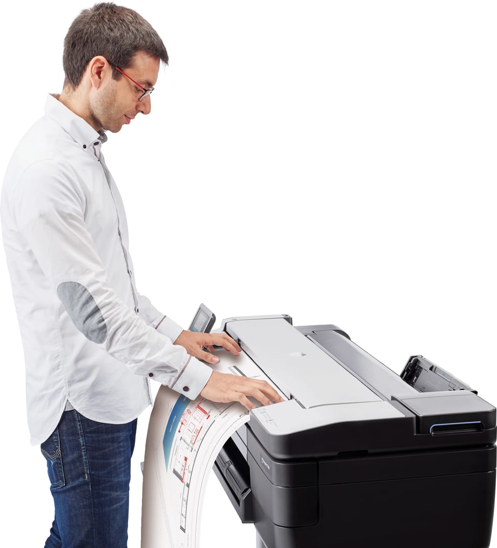 جهاز بلوتر متعدد الوظائف HP DesignJet T830 مقاس 36 بوصة (F9A30D) — صورة 5