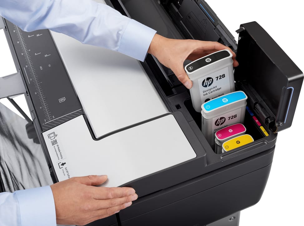 جهاز بلوتر متعدد الوظائف HP DesignJet T830 مقاس 36 بوصة (F9A30D) — صورة 6