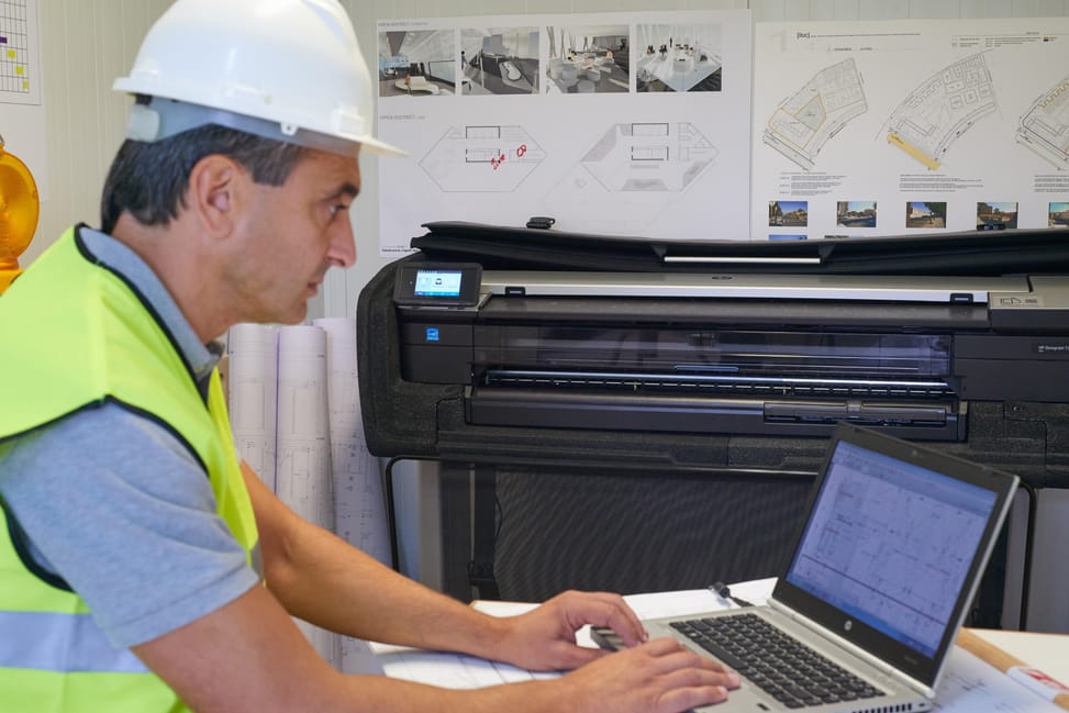 جهاز بلوتر متعدد الوظائف HP DesignJet T830 مقاس 36 بوصة (F9A30D) — صورة 8