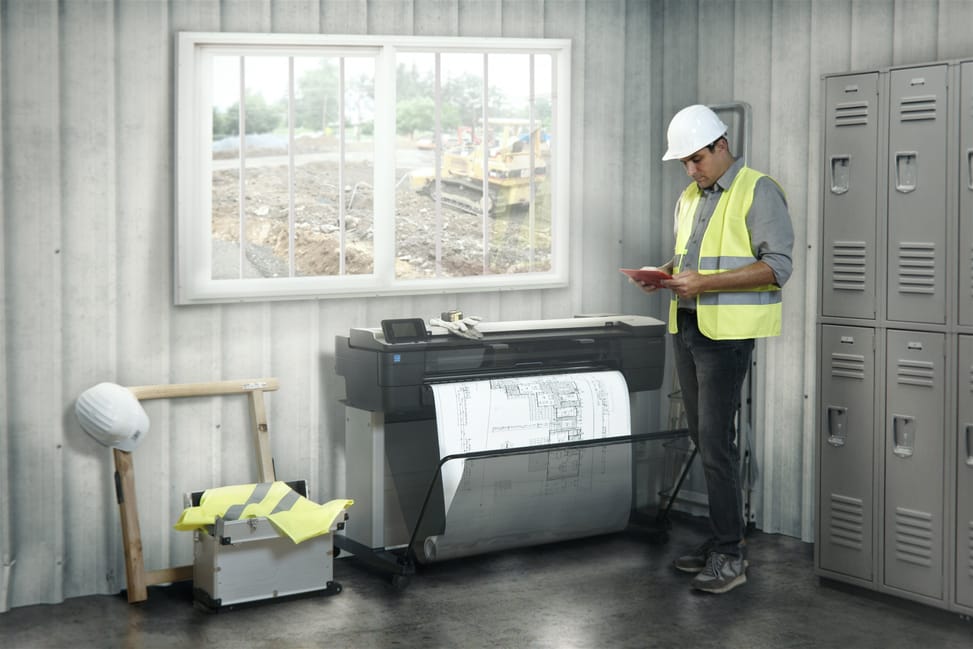 جهاز بلوتر متعدد الوظائف HP DesignJet T830 مقاس 36 بوصة (F9A30D) — صورة 12