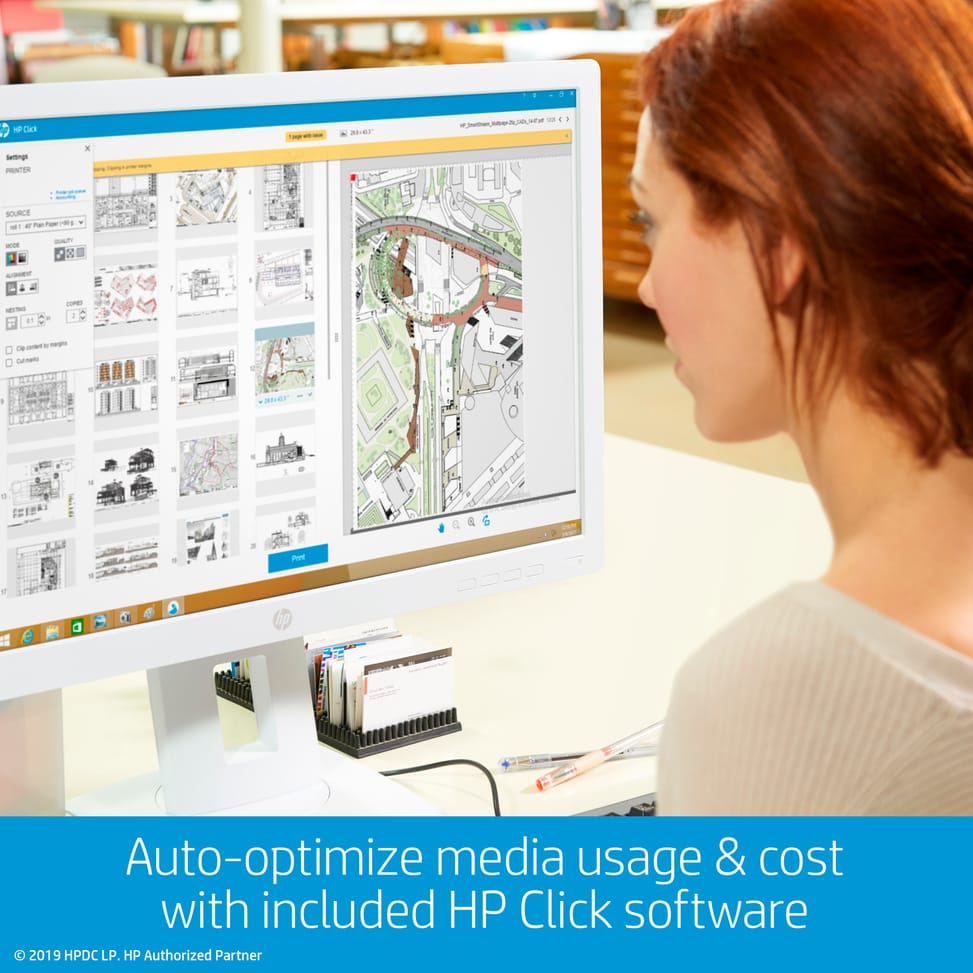 جهاز بلوتر متعدد الوظائف HP DesignJet T830 مقاس 36 بوصة (F9A30D) — صورة 13