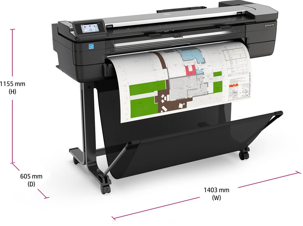 جهاز بلوتر متعدد الوظائف HP DesignJet T830 مقاس 36 بوصة (F9A30D) — صورة 14