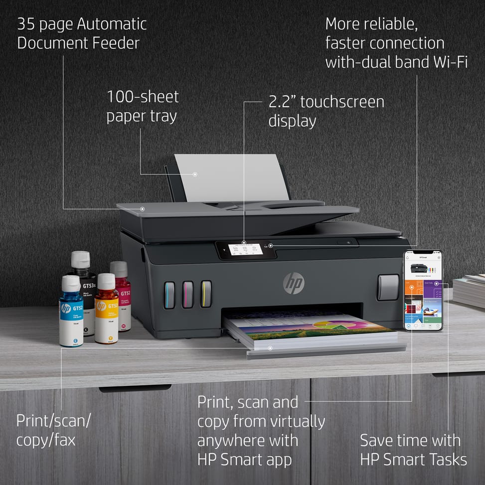 طابعة متعددة الوظائف بخزانات حبر قابلة للتعبئة HP Smart Tank 615 (Y0F71A) — صورة 11