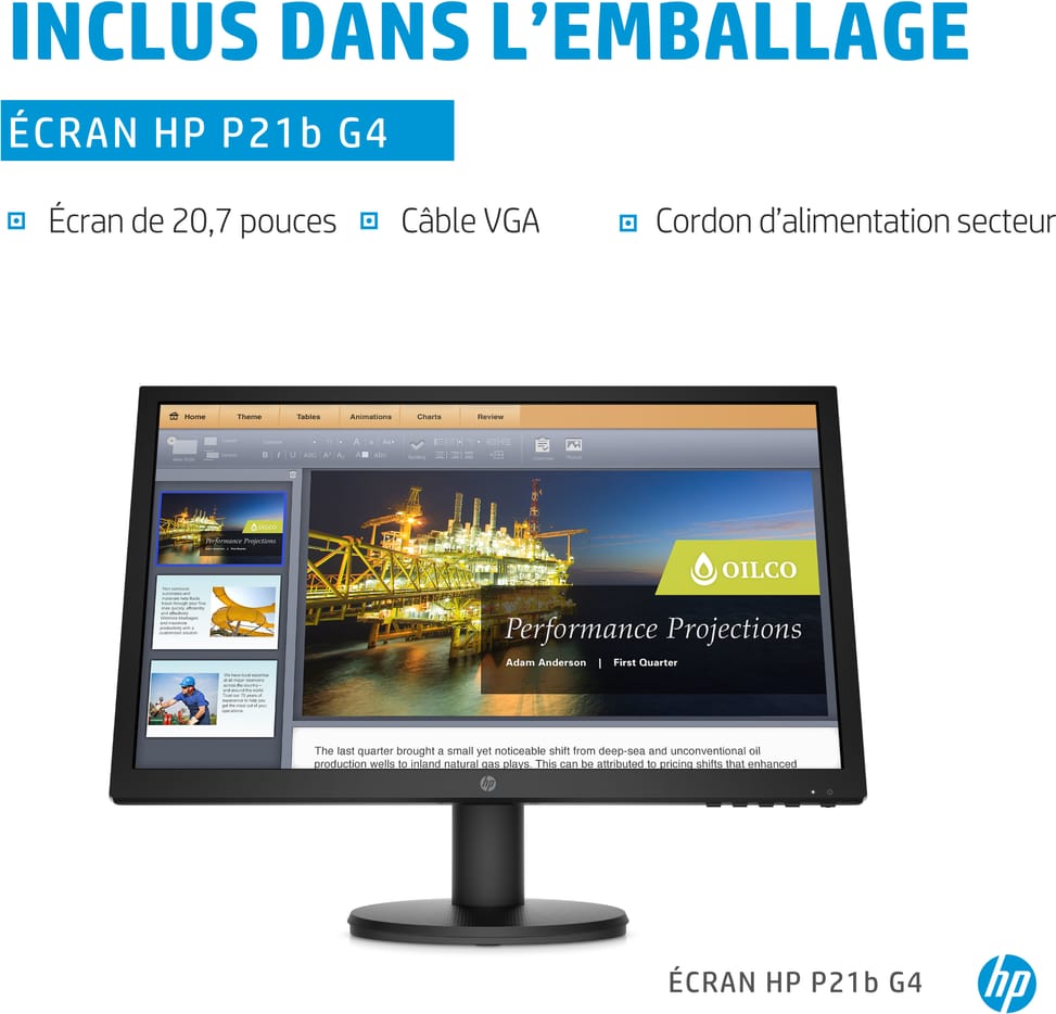 Ecran HP P21b G4 FHD 20 7 Pouces (9TY24AS)