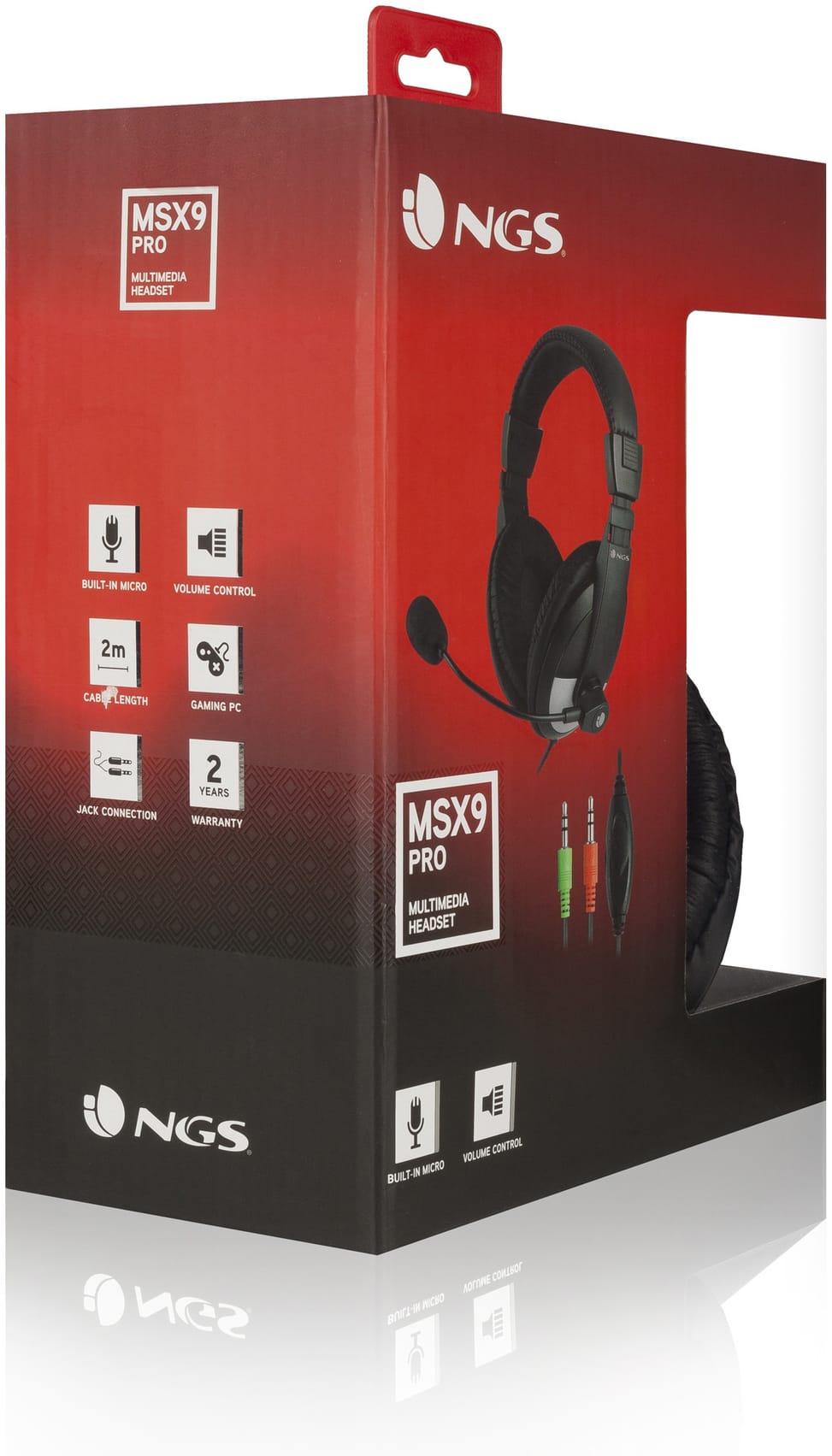 Casque avec Microphone NGS MSX9 PRO Jack (MSX9PRO)