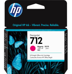 HP 712 Magenta - Cartouche d'encre HP d'origine (3ED68A)