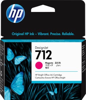HP 712 Magenta - Cartouche d'encre HP d'origine (3ED68A)