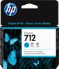 HP 712 Cyan - Cartouche d'encre HP d'origine (3ED67A)