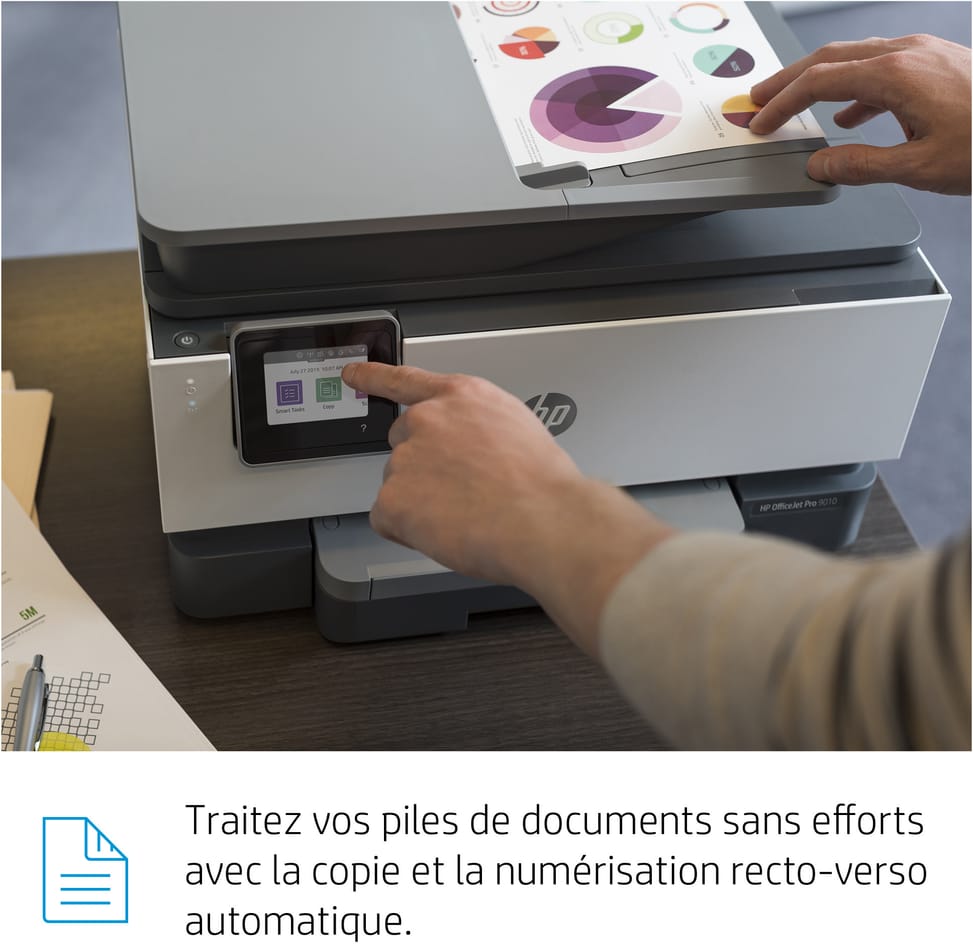 Imprimante multifonction Jet d’encre HP OfficeJet Pro 9010 (3UK83B)