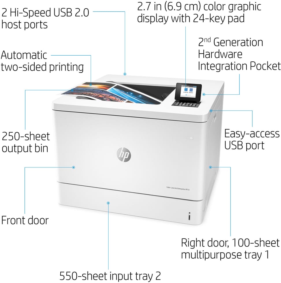 HP Color LaserJet Enterprise M751dn A3 Colour Laser Printer (T3U44A) — image 5