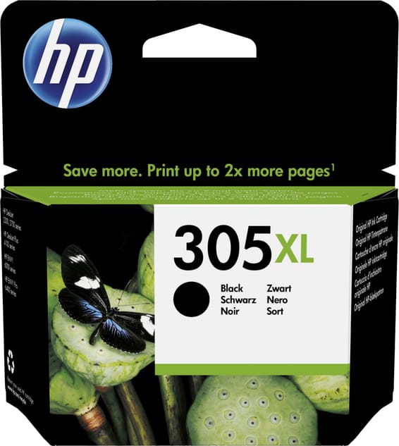 HP 305XL Noir - Cartouche d'encre grande capacité HP d'origine (3YM62AE)