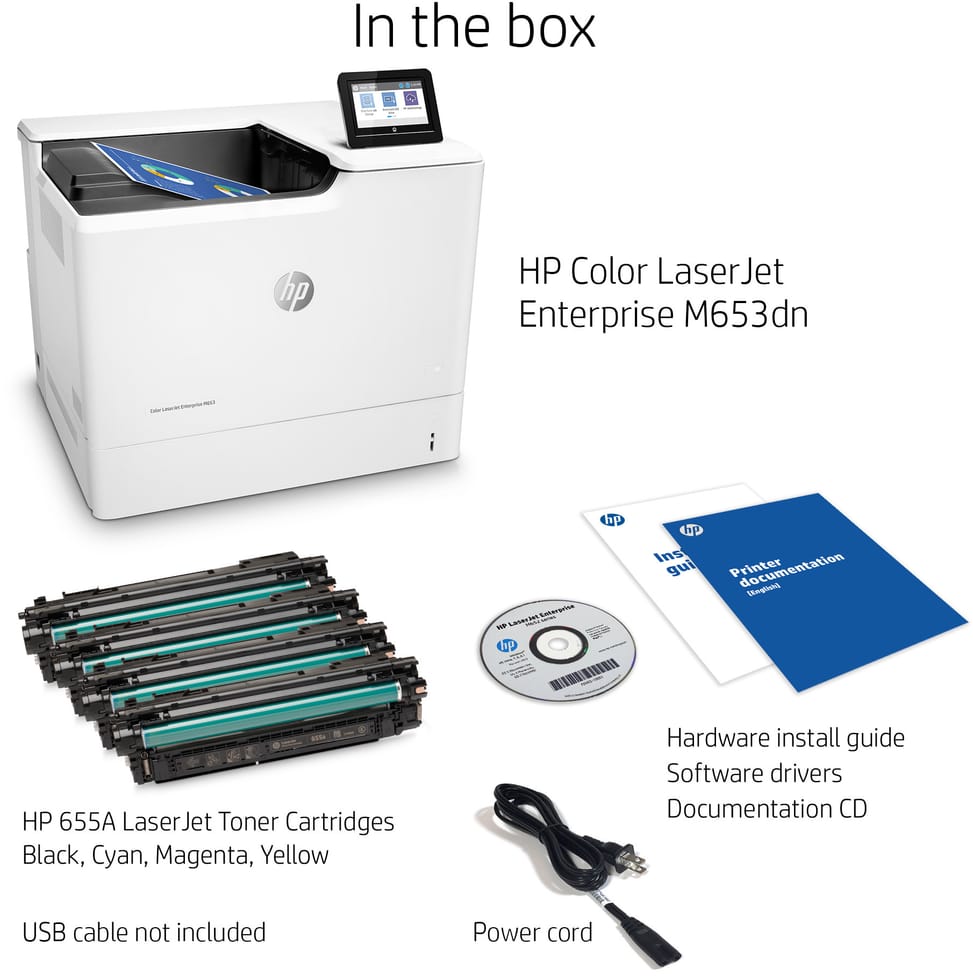 Imprimante Laser Couleur HP LaserJet Enterprise M653dn (J8A04A)