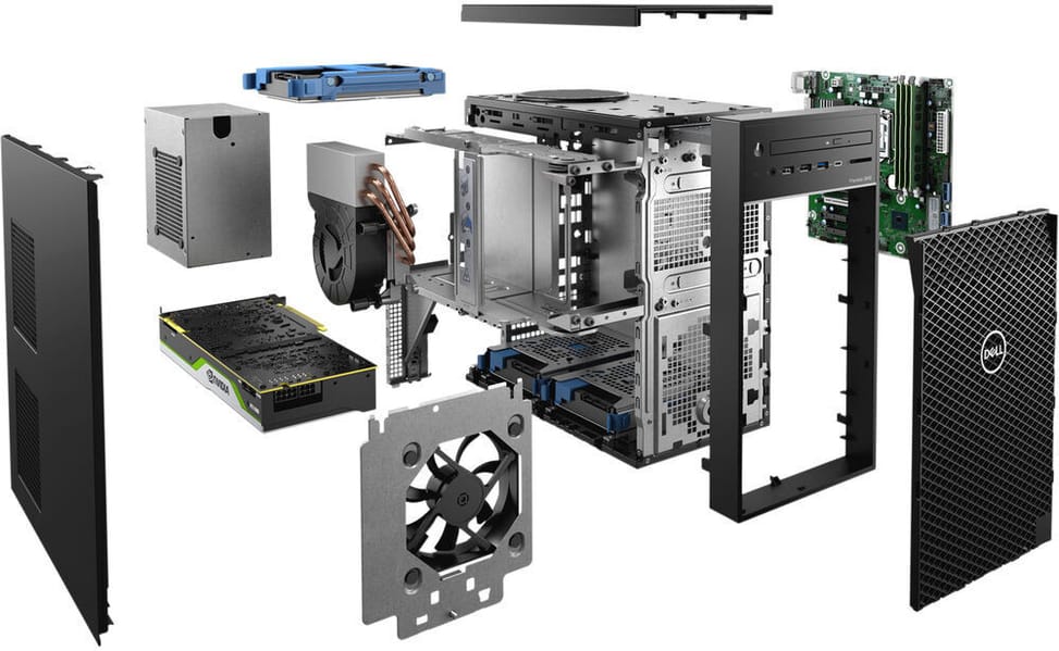 Station de travail Dell Precision 3640 Tour (DL-PR3640-W-1250-A)