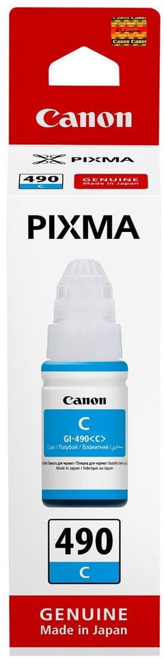 Canon GI-490 C Cyan - Bouteille d'encre Canon d'origine (0664C001AC)