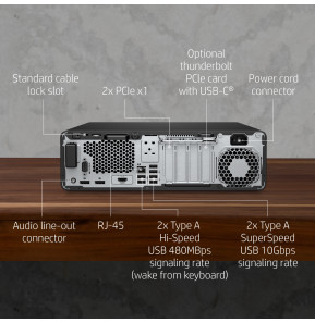 Ordinateur à faible encombrement HP EliteDesk 800 G6 (1D2S4EA)