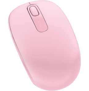 Souris sans fil Microsoft Wireless Mobile Mouse 1850 (rose pâle orchidée) (U7Z-00024)