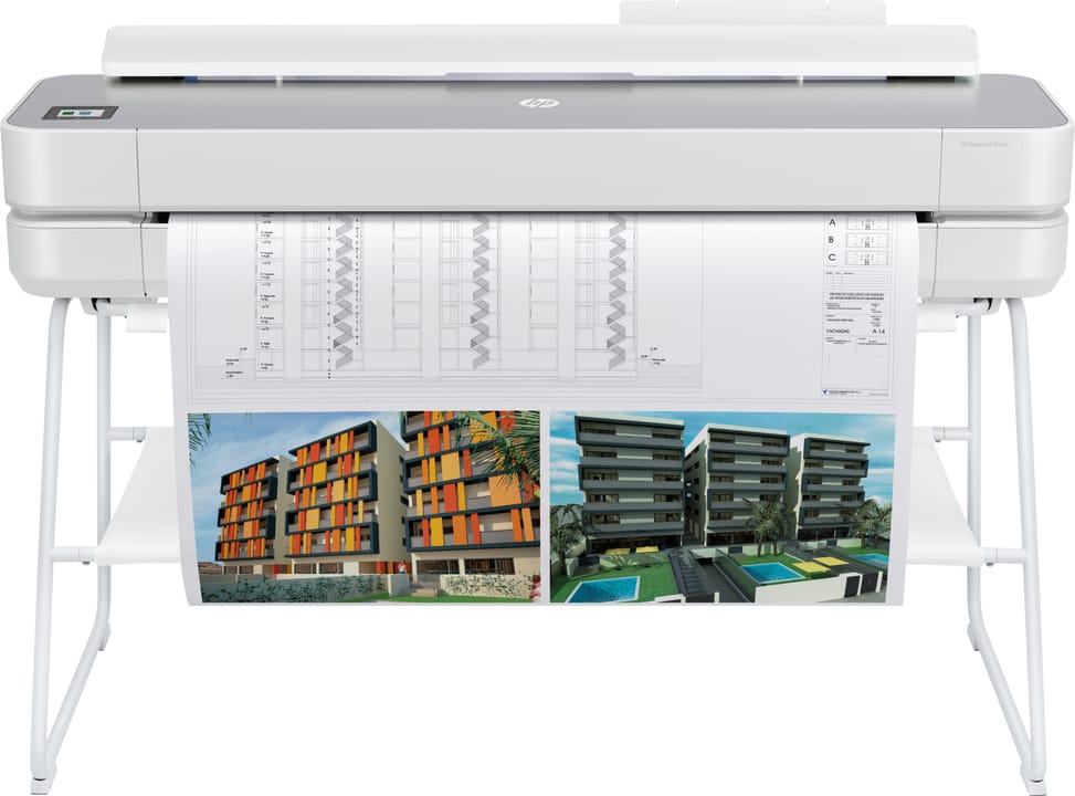 جهاز بلوتر HP DesignJet Studio 36 بوصة بتشطيب معدني (5HB14C) — صورة 5