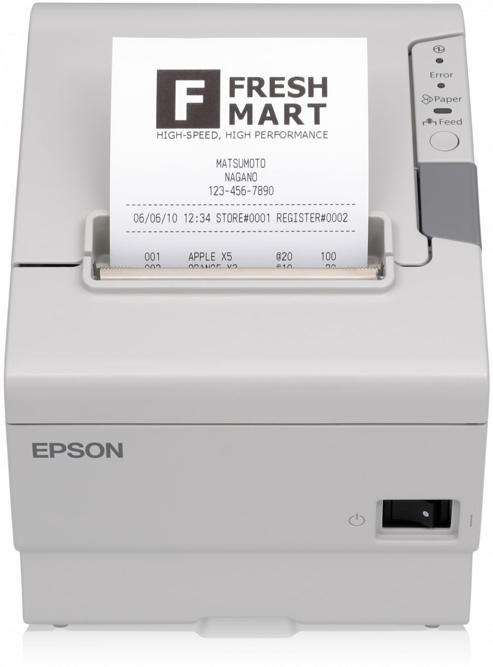 طابعة إيصالات EPSON TM-T88V Energy Star تسلسلي USB + PS-180 + كابل AC (C31CA85012) — صورة 1