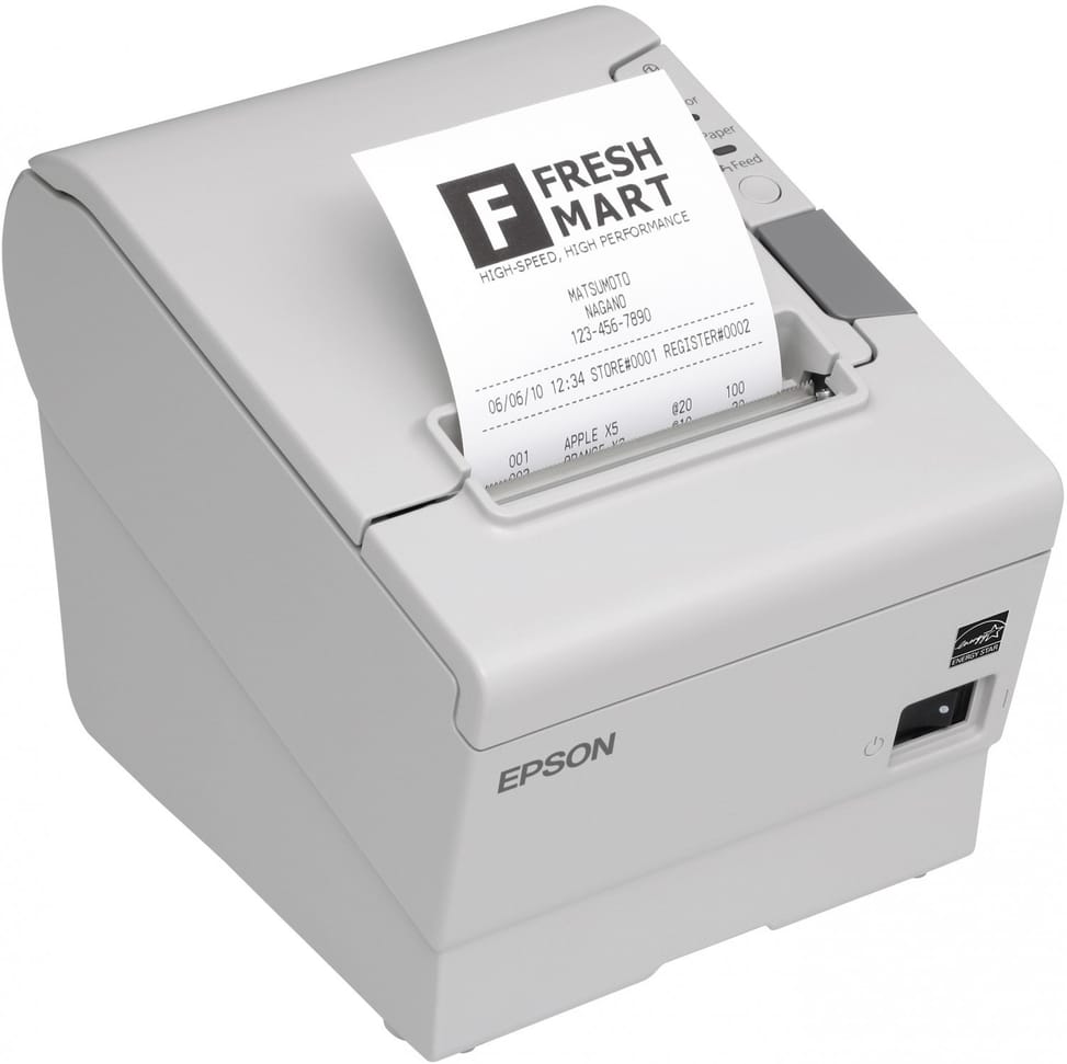 Imprimante de tickets Energy Star EPSON TM-T88V SÉRIE USB + PS-180 + CÂBLE AC  (C31CA85012)