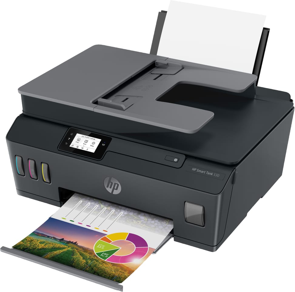 طابعة متعددة الوظائف بخزانات حبر قابلة لإعادة التعبئة HP Smart Tank 530 (4SB24A) — صورة 3
