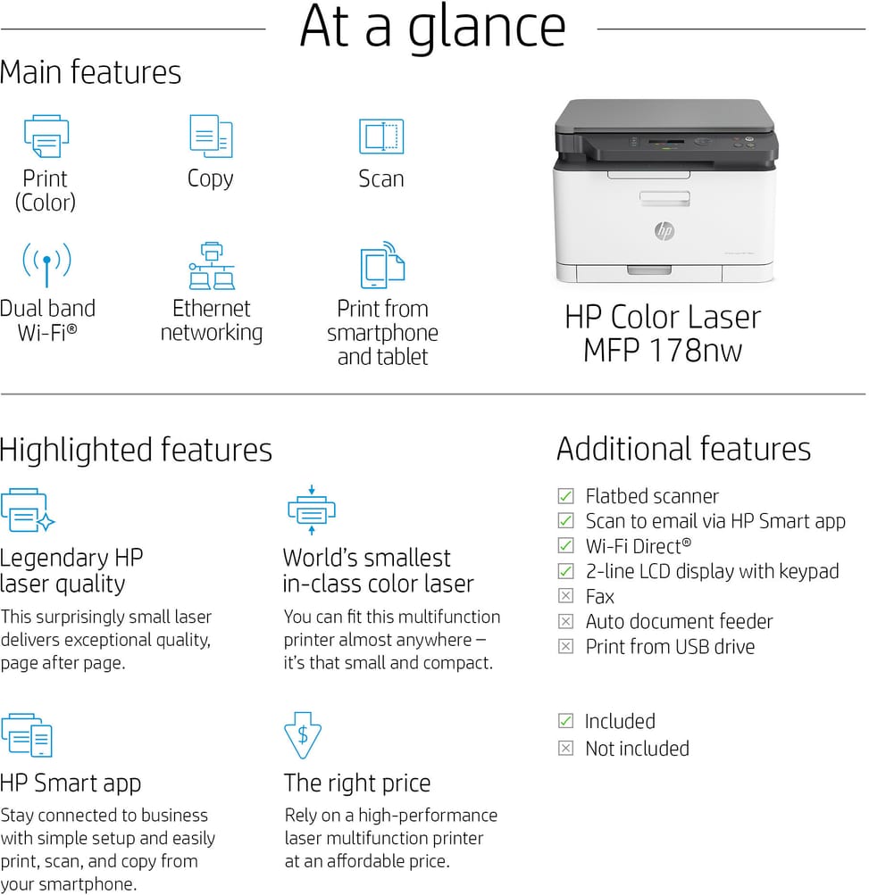 HP 178nw Colour Laser Multifunction Printer (4ZB96A) — image 16