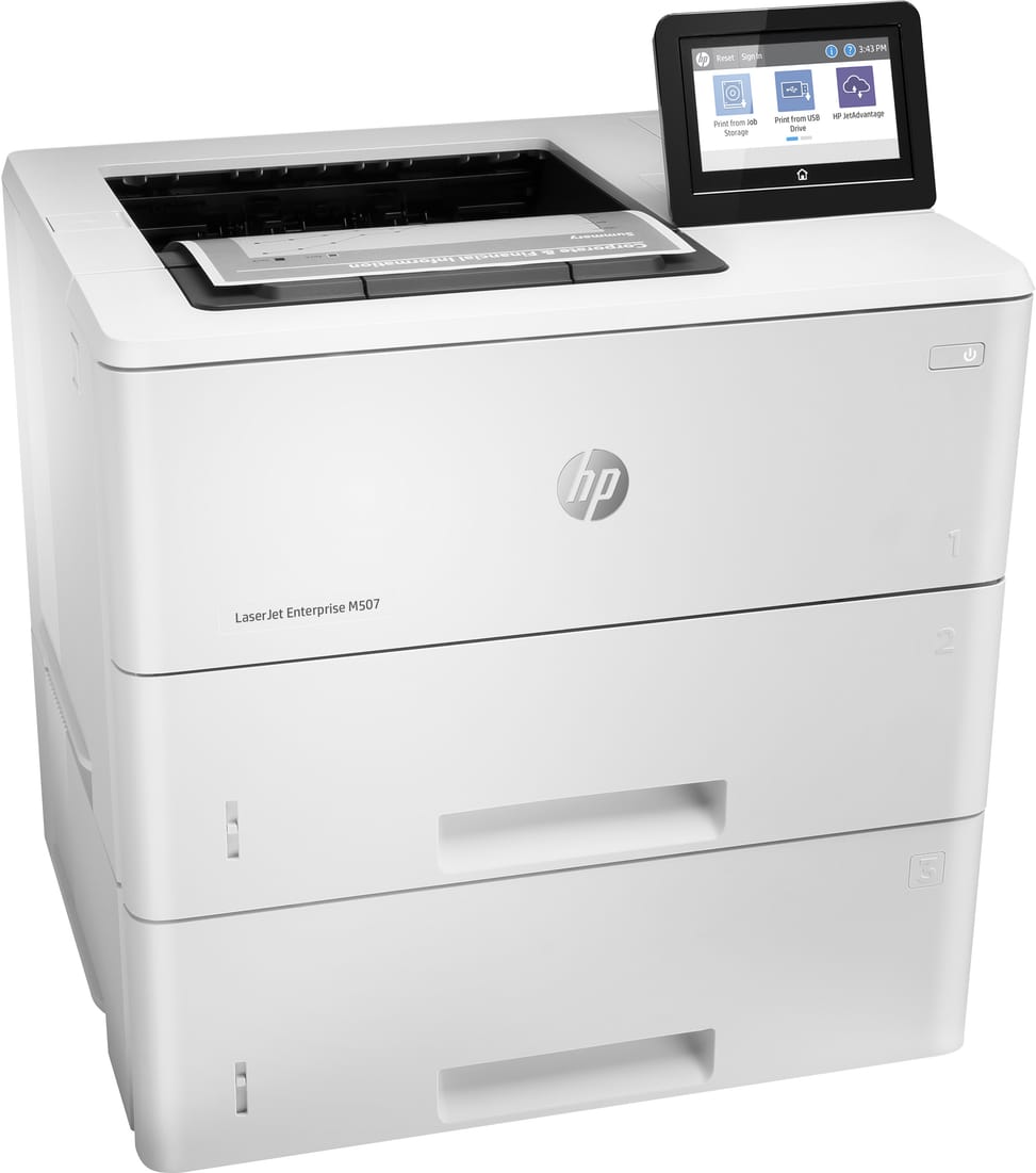 طابعة ليزر أحادية اللون HP LaserJet Enterprise M507x (1PV88A) — صورة 1