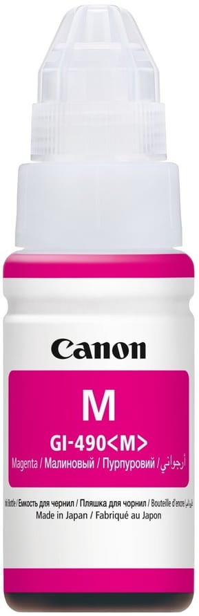 Canon GI-490 M Magenta - Bouteille d'encre Canon d'origine (0665C001AC)
