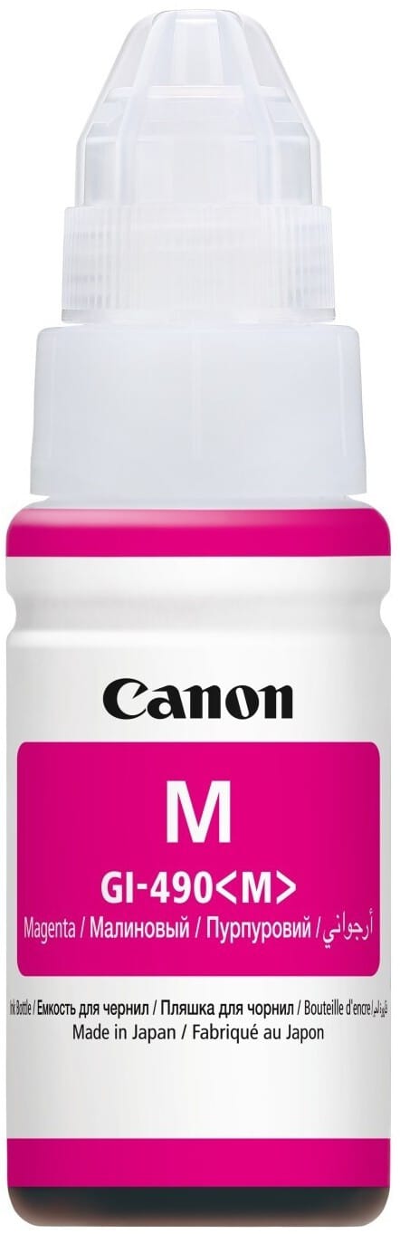 Canon GI-490 M Magenta - Bouteille d'encre Canon d'origine (0665C001AC)
