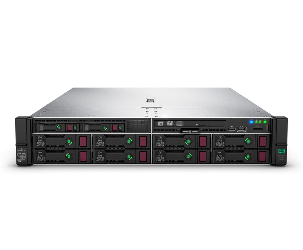 Serveur HPE ProLiant DL380 Gen10 4214R, monoprocesseur, 32 Go-R P408i-a NC 8 lecteurs SFF, alimentation 800 W (P24842-B21)