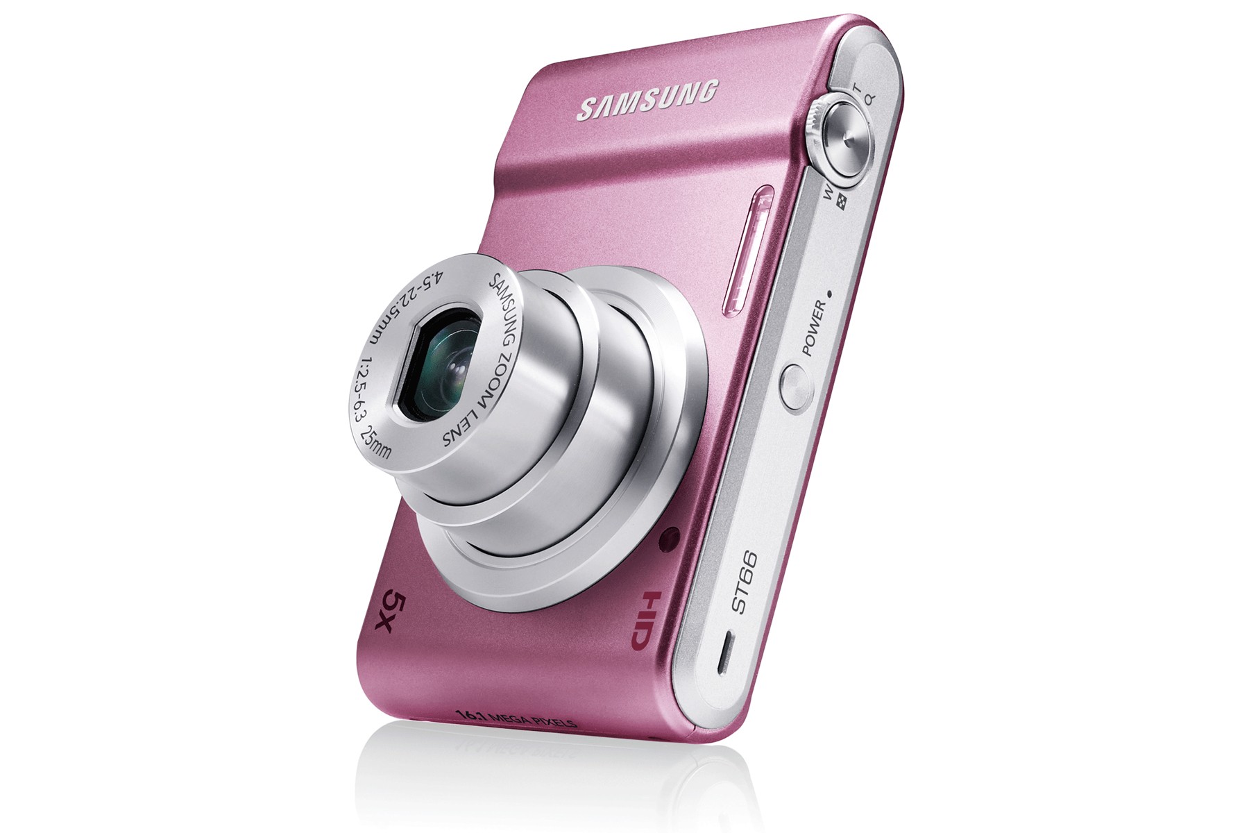 Appareil photo Samsung ST66 Rose 16MP/5X (ECST66ZZDDPME) + Etui et
