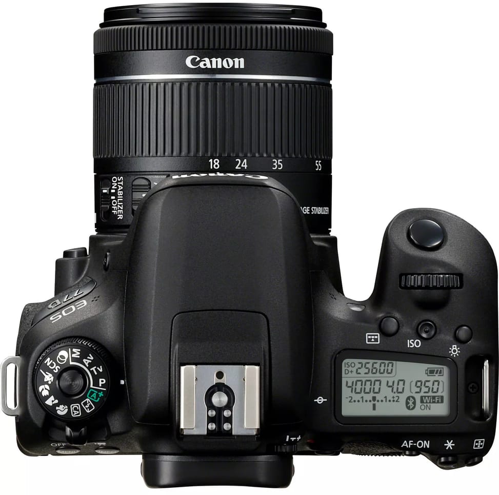 Appareil Photo Reflex Canon EOS 77D + objectif EF-S 18-55 IS (1892C017BA)