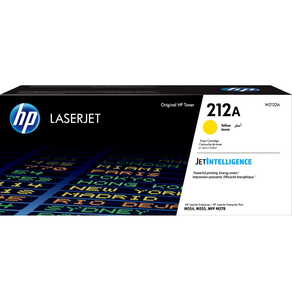 HP 212A Jaune - Toner HP LaserJet d'origine (W2122A) HP 212A Jaune - Toner HP LaserJet d'origine (W2122A)