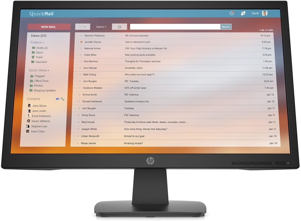 Écran 21,5" Full HD HP P22v G4 (9TT53AS)