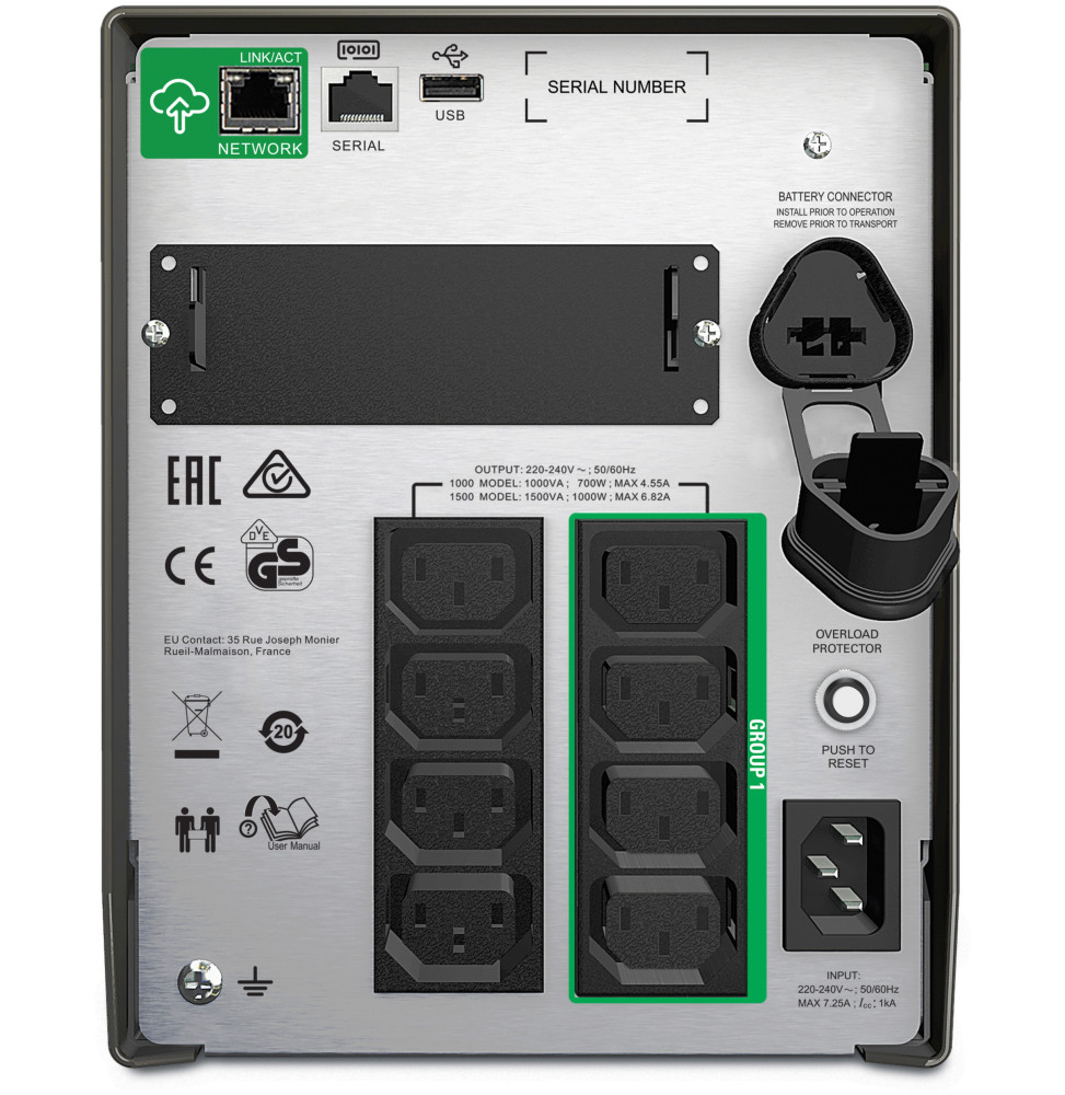 APC Smart-UPS 1000VA  230V   (SMT1000IC)