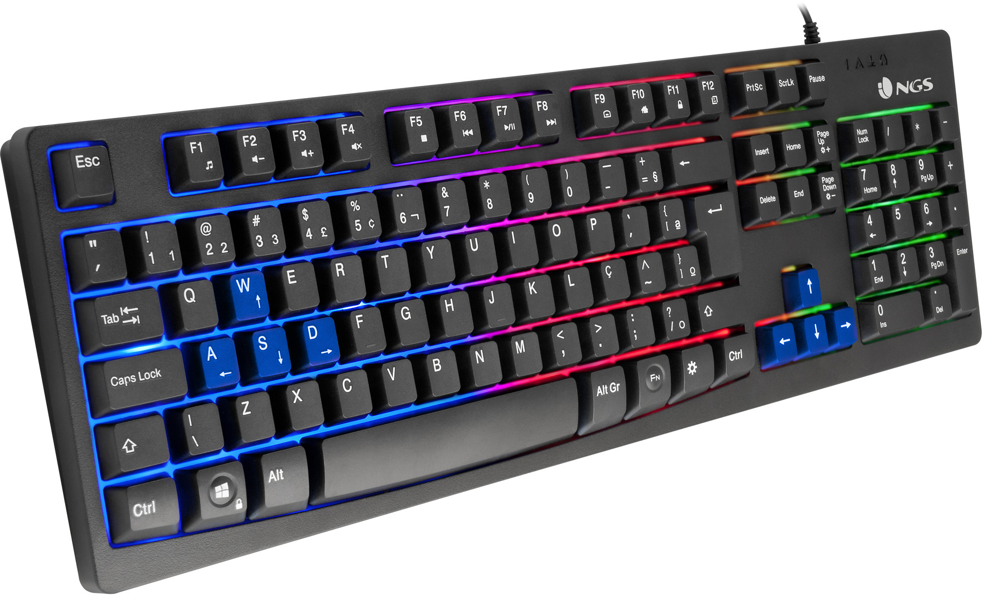 Clavier Gamer avec touches retro-éclairées NGS GKX-300 (AZERTY) prix Maroc