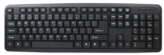 Clavier azerty UPTEC - Noir - USB - 2m (4111125)